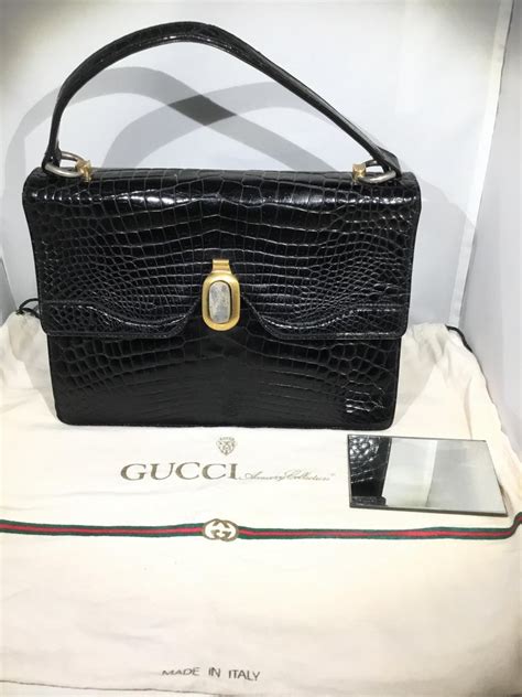 vintage black gucci|vintage gucci handbags from 1960s.